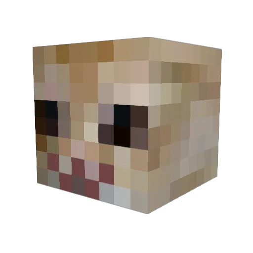 caleb30132 Minecraft avatar head, 3D render