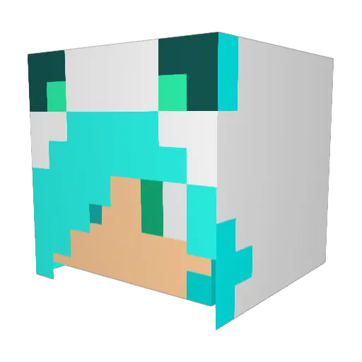 caleb32425 Minecraft avatar head, 3D render