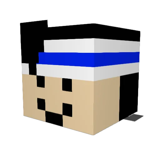 caleb_immanuel Minecraft avatar head, 3D render