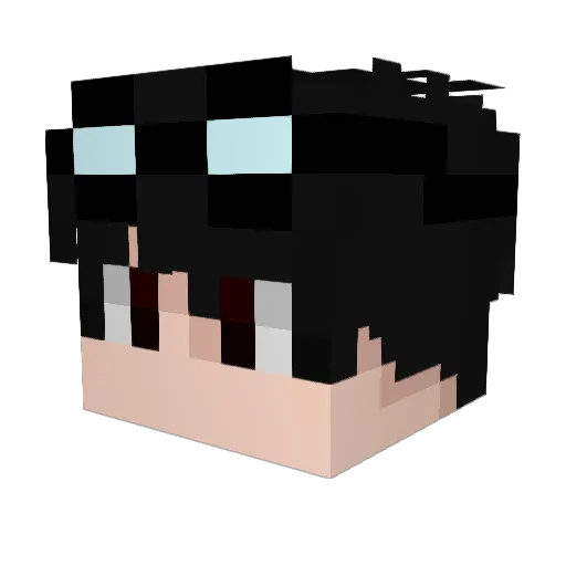 calebao Minecraft avatar head, 3D render