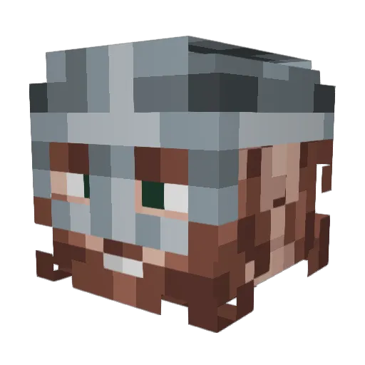 calebsaylor Minecraft avatar head, 3D render