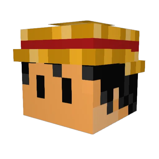 calebwithaone Minecraft avatar head, 3D render