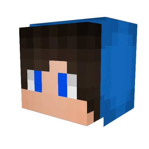 calenc14 Minecraft avatar head, 3D render
