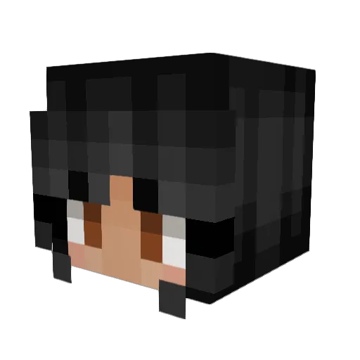 calewfornia Minecraft avatar head, 3D render