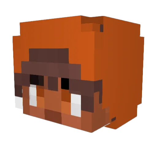 calfumilx Minecraft avatar head, 3D render