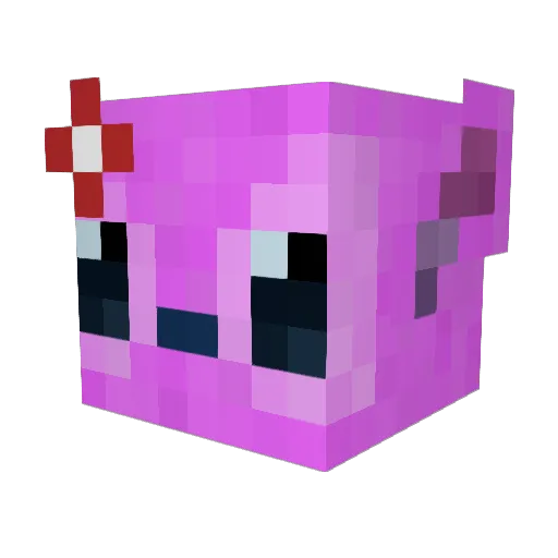 cali_ Minecraft avatar head, 3D render