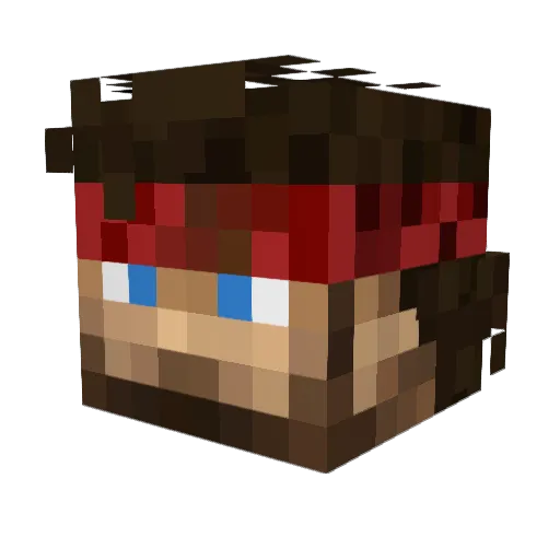 caliannod Minecraft avatar head, 3D render