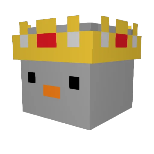 calibvrx Minecraft avatar head, 3D render