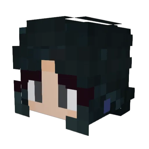 calico_moss Minecraft avatar head, 3D render