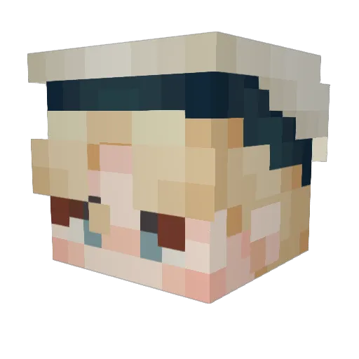 calicocat00 Minecraft avatar head, 3D render