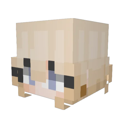 caliiiice Minecraft avatar head, 3D render