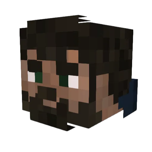 caliowl Minecraft avatar head, 3D render