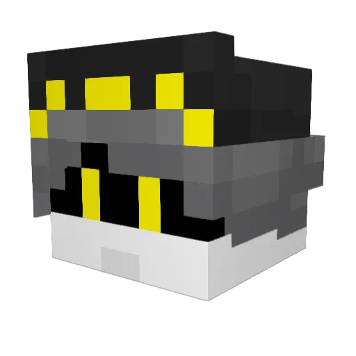 caliphated Minecraft avatar head, 3D render