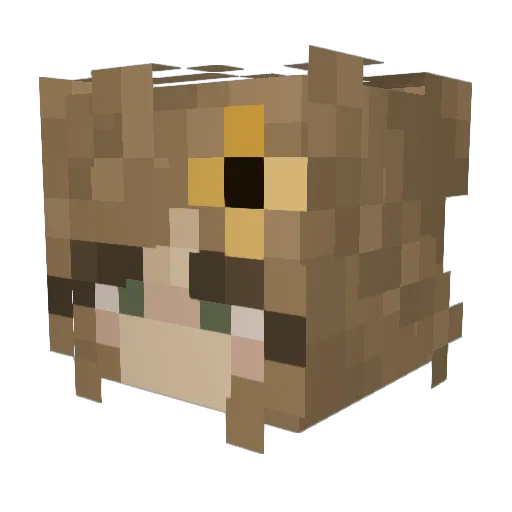 calipso_sella Minecraft avatar head, 3D render