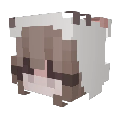 calithea_ Minecraft avatar head, 3D render