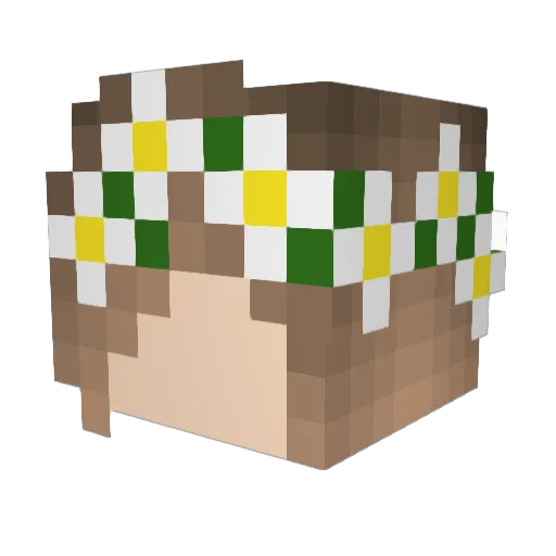 caliuzz Minecraft avatar head, 3D render