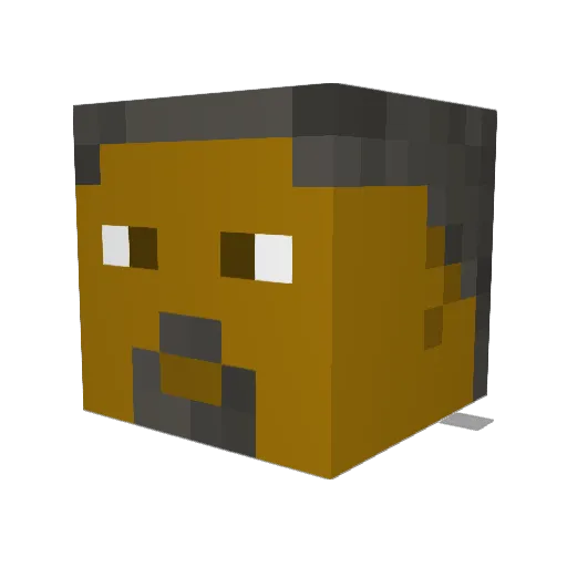 calixton Minecraft avatar head, 3D render