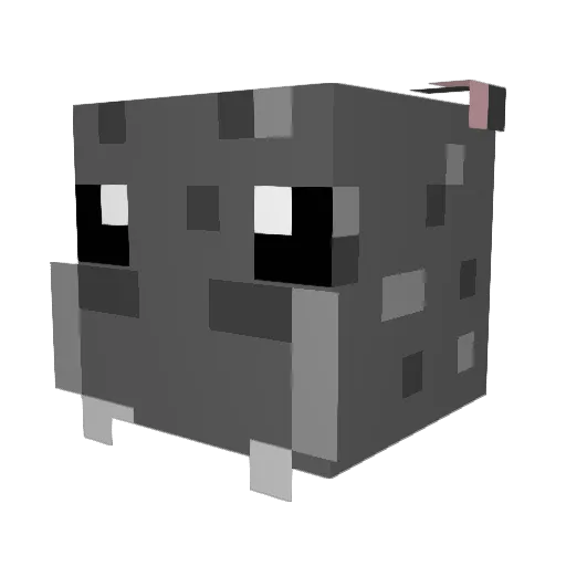 call_me_Hippo Minecraft avatar head, 3D render