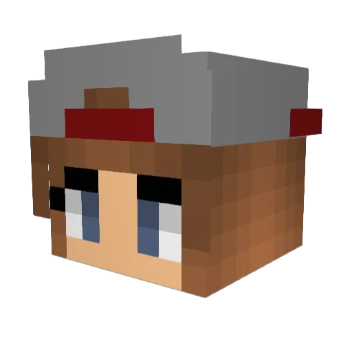 call_me_cookie Minecraft avatar head, 3D render