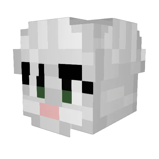 callapus Minecraft avatar head, 3D render