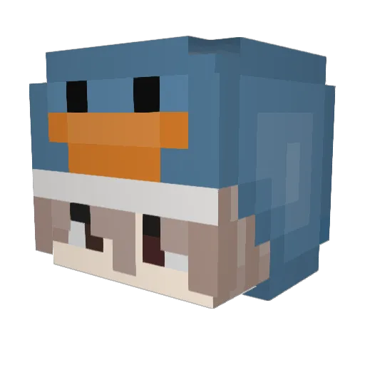 calledWoody Minecraft avatar head, 3D render