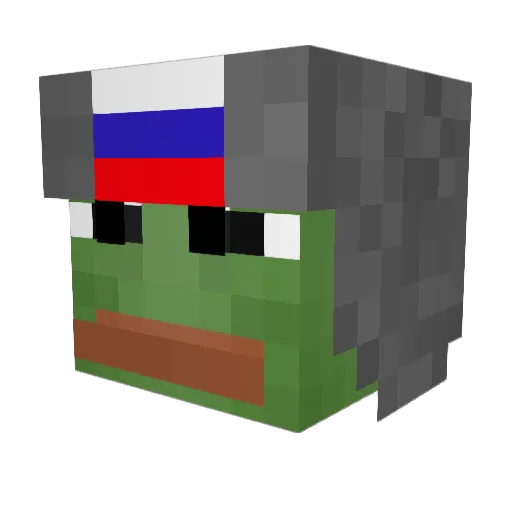 calledpipes Minecraft avatar head, 3D render