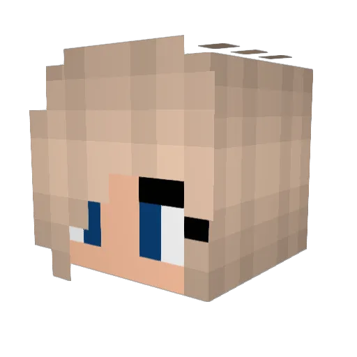 calli0p333 Minecraft avatar head, 3D render