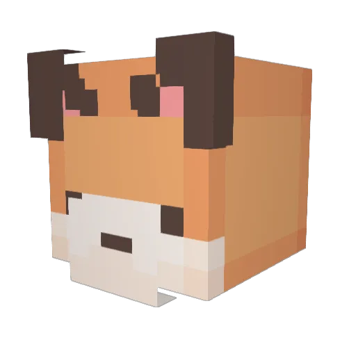 callicia Minecraft avatar head, 3D render