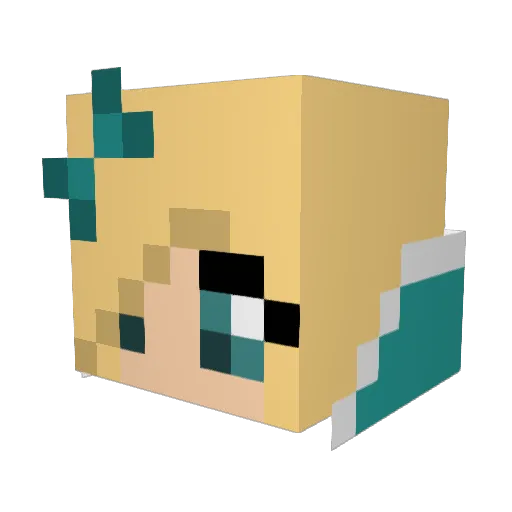 callie555 Minecraft avatar head, 3D render