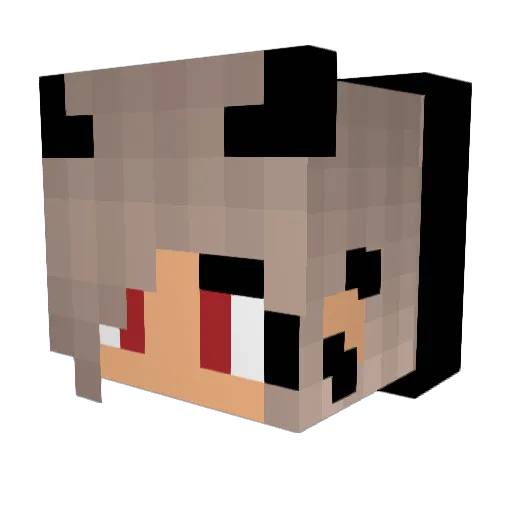 callierose17 Minecraft avatar head, 3D render
