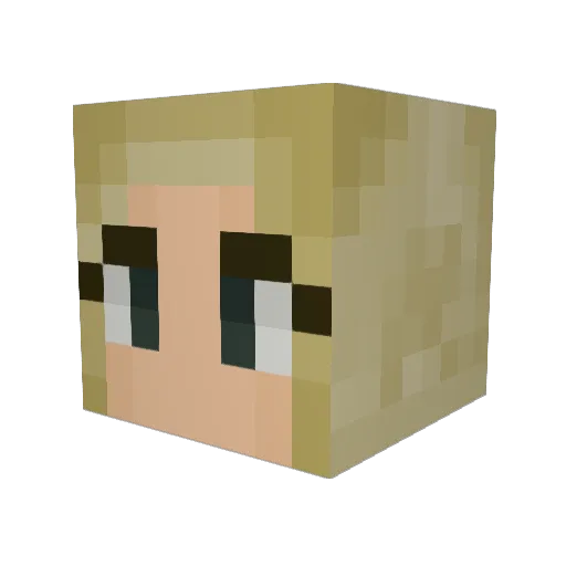 callik22 Minecraft avatar head, 3D render