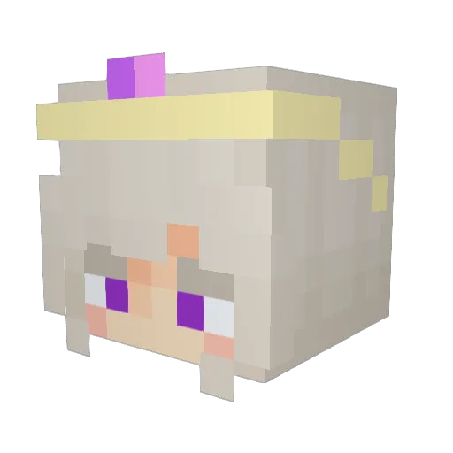 callinea Minecraft avatar head, 3D render