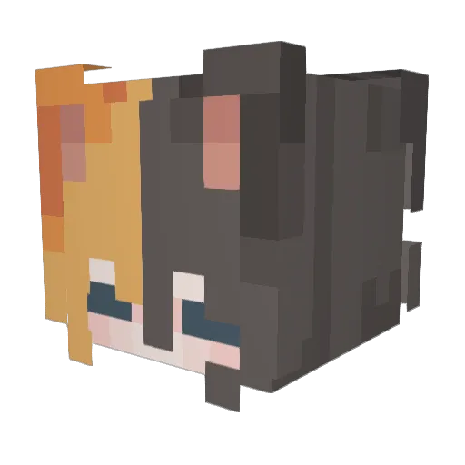 calliopemp3 Minecraft avatar head, 3D render