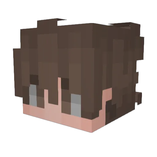 callistoste Minecraft avatar head, 3D render