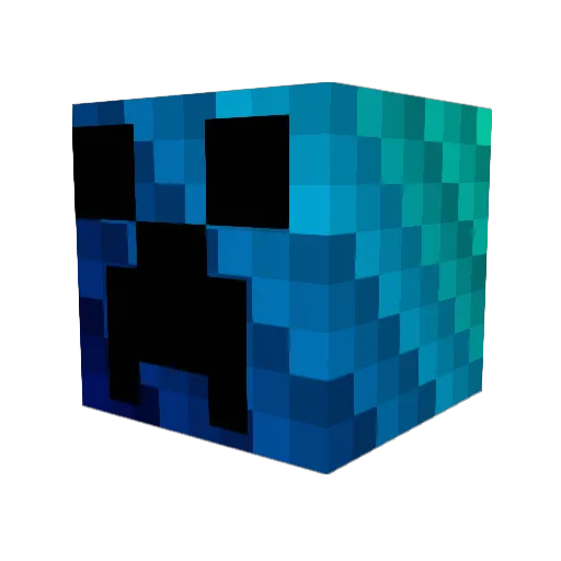 callme3to10 Minecraft avatar head, 3D render
