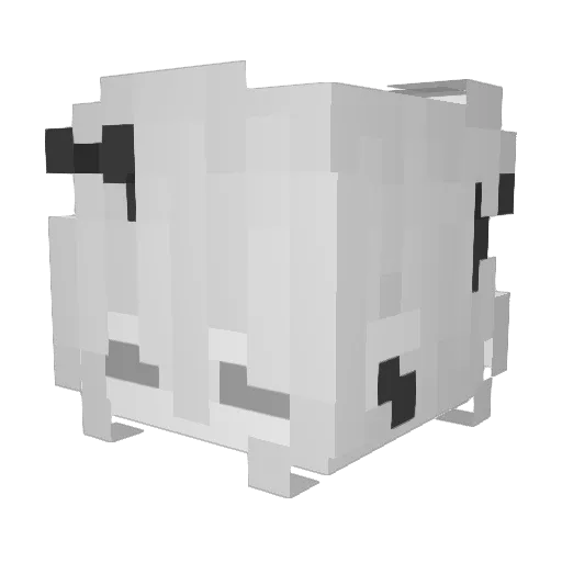 callme_sleepy Minecraft avatar head, 3D render