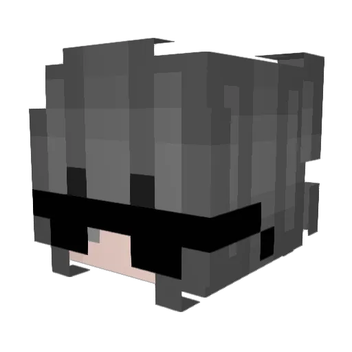 callmeblueC Minecraft avatar head, 3D render