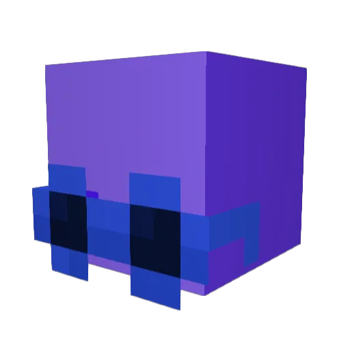 callmebluuyt Minecraft avatar head, 3D render