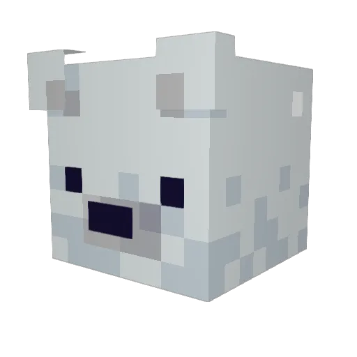 callmefabio Minecraft avatar head, 3D render