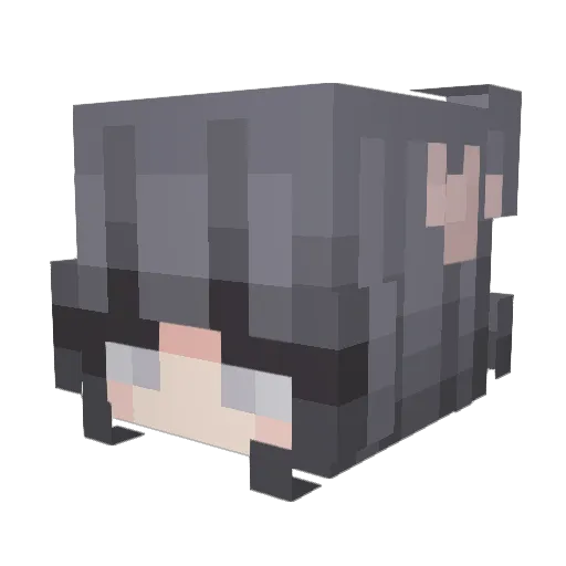 callmejanik Minecraft avatar head, 3D render