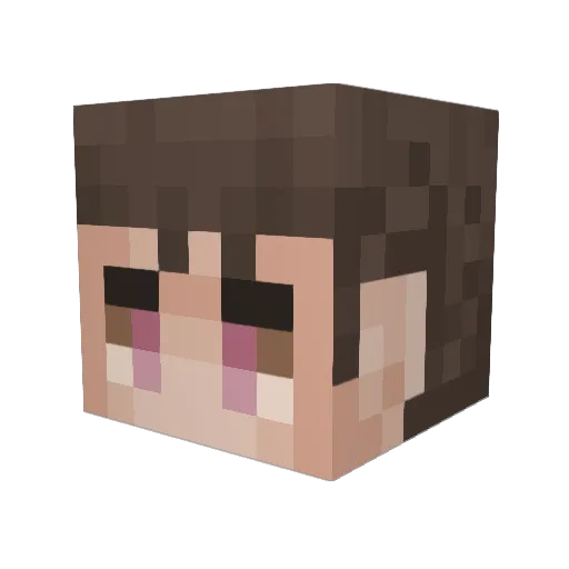 callmel1en Minecraft avatar head, 3D render