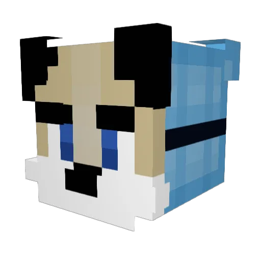 callmepadfoot Minecraft avatar head, 3D render
