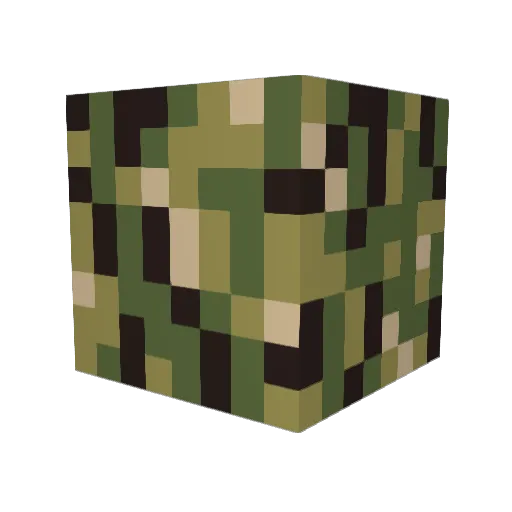 callofdutyshorts Minecraft avatar head, 3D render