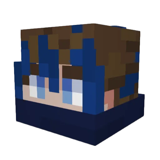 calloftheocean Minecraft avatar head, 3D render