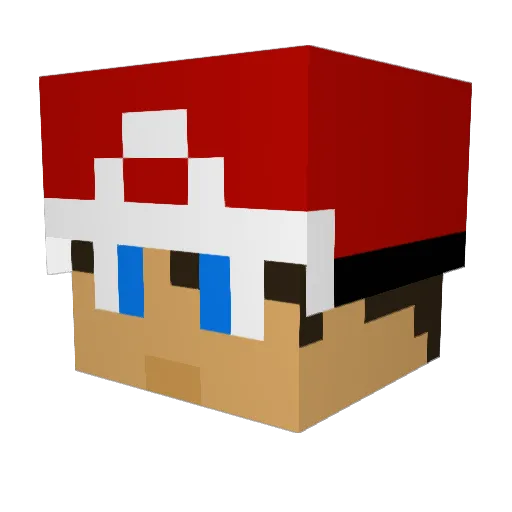 callows Minecraft avatar head, 3D render