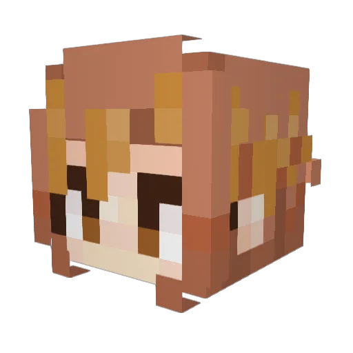 callum_e24x Minecraft avatar head, 3D render