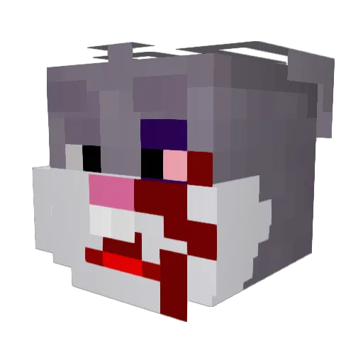 callupyoshootas Minecraft avatar head, 3D render