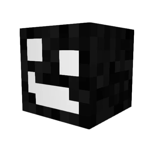 calmeta Minecraft avatar head, 3D render
