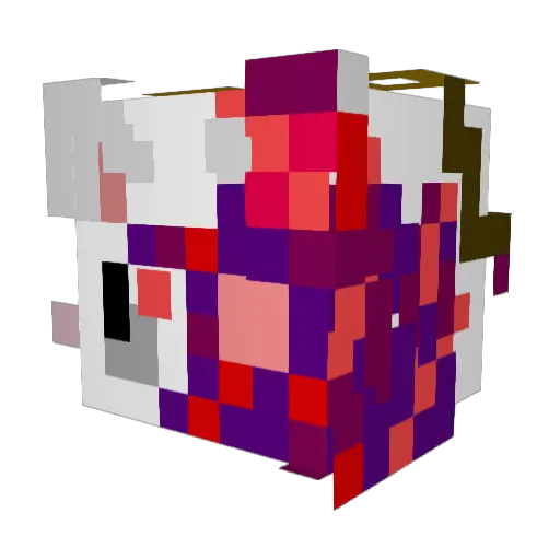 calmjupiter Minecraft avatar head, 3D render