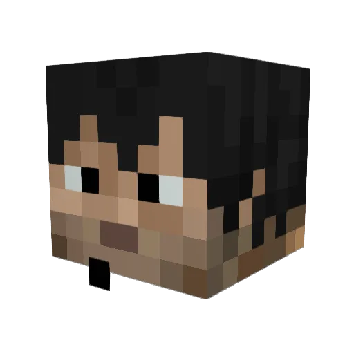 calmly200 Minecraft avatar head, 3D render
